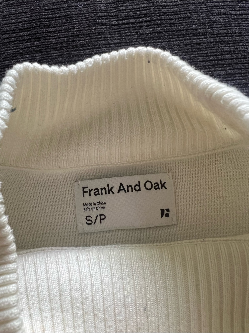 Frank & Oak Green and Cream Striped Turtleneck Sweater - Picture 2 of 4